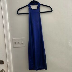 Purple halter dress